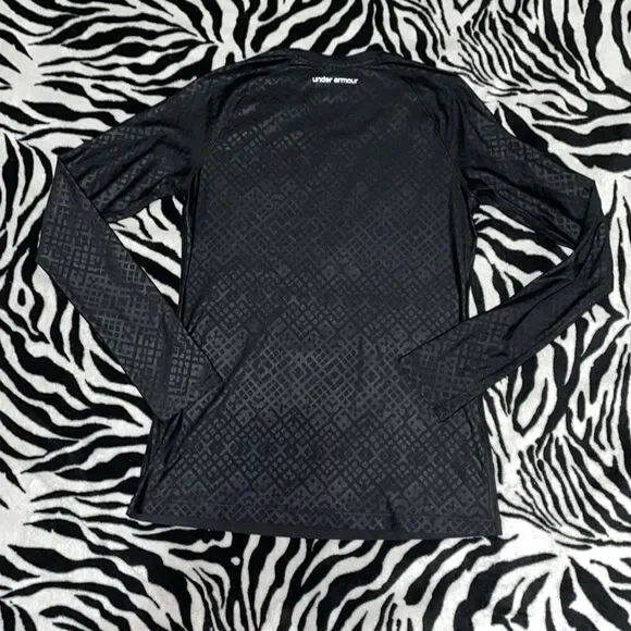 Under armour women’s print long sleeve fitted heat gear workout activewear top - Picture 3 of 11